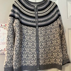 Vintage Susan Bristol Fair Isle Cardigan. Size XL